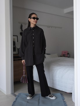 「IENA（イエナ）のアイテム」を使った、19さん（レディース・169cm）の冬コーディネート