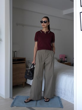 「LOUIS VUITTON（ルイヴィトン）のアイテム（バッグ）」を使った、19さん（レディース・169cm）の夏コーディネート
