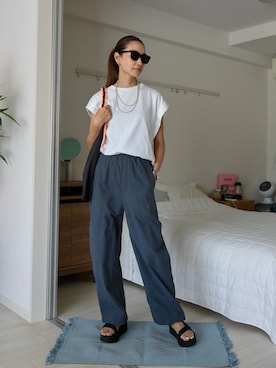 「Teva（テバ）のアイテム（サンダル）」を使った、19さん（レディース・169cm）の夏コーディネート