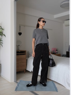 「ZARA（ザラ）のアイテム（ニット/セーター）」を使った、19さん（レディース・169cm）の秋コーディネート