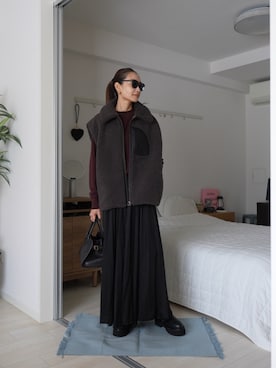 「THE ROW（ザロウ）のアイテム」を使った、19さん（レディース・169cm）の秋コーディネート