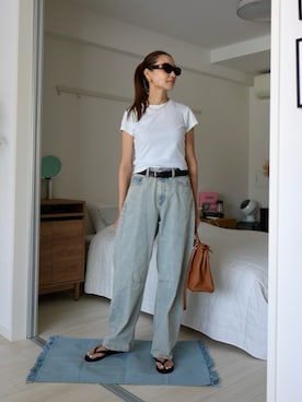 「BEAMS（ビームス）のアイテム」を使った、19さん（レディース・169cm）の夏コーディネート