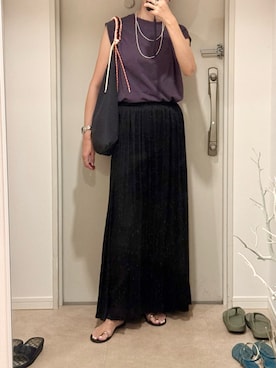 「MANGO（マンゴ）のアイテム」を使った、19さん（レディース・169cm）の夏コーディネート