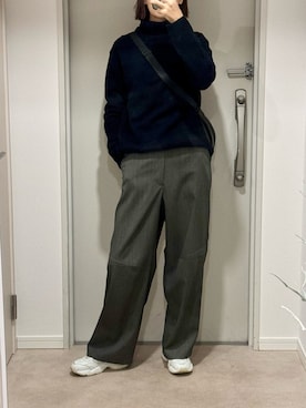 「Deuxieme Classe（ドゥーズィエムクラス）のアイテム（ニット/セーター）」を使った、19さん（レディース・169cm）の冬コーディネート
