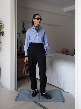 「LOEFF（ロエフ）のアイテム」を使った、19さん（レディース・169cm）の冬コーディネート