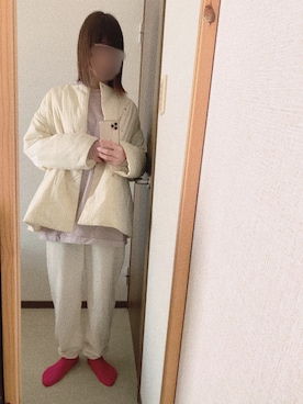 「note et silence （ノートエシロンス）のアイテム（パンツ）」を使った、mkさん（レディース・157cm）の冬コーディネート