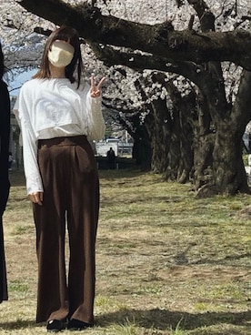 「note et silence （ノートエシロンス）のアイテム（スリッポン）」を使った、mkさん（レディース・157cm）の春コーディネート