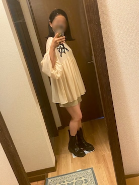 「チェルシーブーツ」｜mocoさん（レディース・155cm）の秋コーディネート