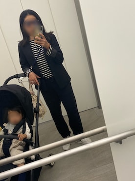 「いまどきジャケット写真」｜「アイテム（その他アウター）」を使った、mocoさん（レディース・155cm）の春コーディネート