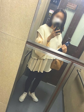 「FRAMeWORK（フレームワーク）のアイテム（ベスト）」を使った、mocoさん（レディース・155cm）の夏コーディネート