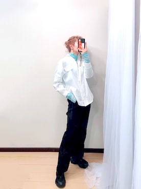 「アイテム（スカート）」を使った、カジマリさん（レディース・162cm）の冬コーディネート
