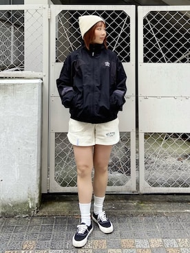 「アイテム（ブルゾン）」を使った、佐藤 麻理さん（レディース・164cm）の春コーディネート