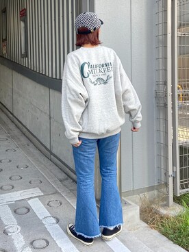「チドリ柄」｜佐藤 麻理さん（レディース・164cm）の秋コーディネート