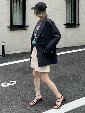 「オペークドットクリップ」｜Creamさん（レディース・158cm）の夏コーディネート