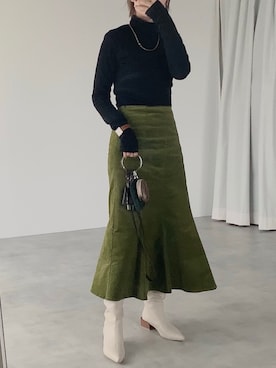 「Leja（レジャ）のアイテム」を使った、Creamさん（レディース・158cm）の冬コーディネート