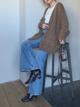 「ALLUMER（アリュメール）のアイテム」を使った、Creamさん（レディース・158cm）の秋コーディネート