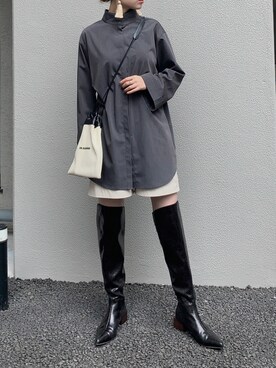 「BOEMY（ボエミー）のアイテム」を使った、Creamさん（レディース・158cm）の秋コーディネート