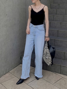 「BOEMY（ボエミー）のアイテム」を使った、Creamさん（レディース・158cm）の夏コーディネート