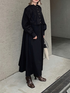 「BOEMY（ボエミー）のアイテム」を使った、Creamさん（レディース・158cm）の秋コーディネート