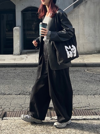 「yae（ヤエ）の2wayラメカットソー（Tシャツ/カットソー）」を使った、Creamさん（レディース・158cm）の秋コーディネート