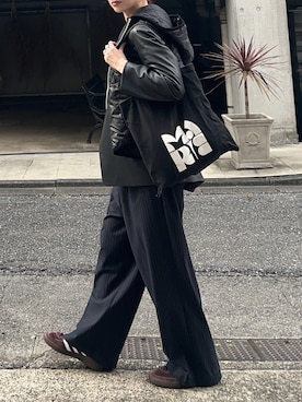 「アイテム（つなぎ/オールインワン）」を使った、Creamさん（レディース・158cm）の秋コーディネート