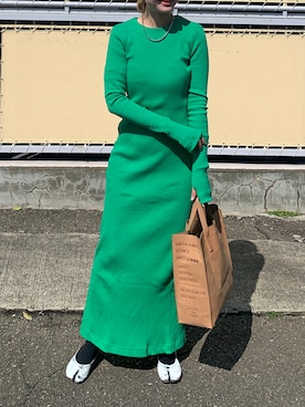 「BOEMY（ボエミー）のアイテム」を使った、Creamさん（レディース・158cm）の春コーディネート