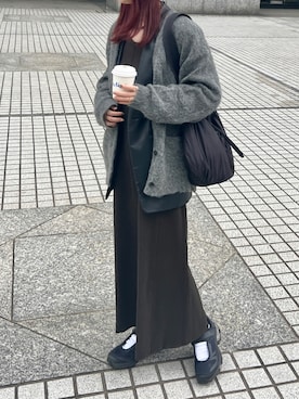 「アイテム（ワンピース/ドレス）」を使った、Creamさん（レディース・158cm）の秋コーディネート