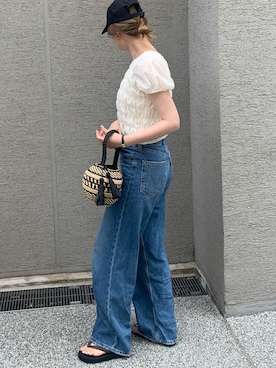 「JUPITER（ジュピター）のアイテム」を使った、Creamさん（レディース・158cm）の夏コーディネート