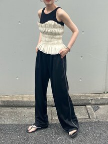 [shell]シャーリングギャザー ビスチェ chw23s101 chuclla（チュクラ）の「シャーリングギャザー ビスチェ