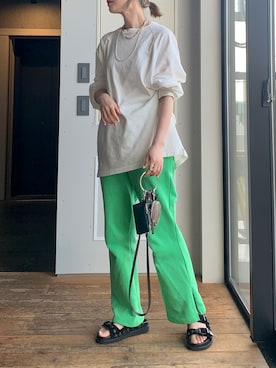 「TOGA PULLA（トーガ　プルラ）のアイテム」を使った、Creamさん（レディース・158cm）の春コーディネート