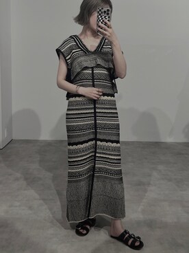 「BOEMY（ボエミー）のアイテム」を使った、Creamさん（レディース・158cm）の夏コーディネート