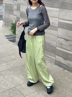 「スニーカー女子」｜Creamさん（レディース・158cm）の春コーディネート