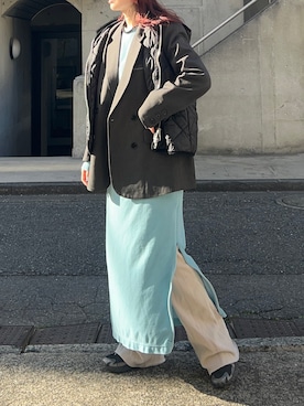 「MIZUNO（ミズノ　）のアイテム」を使った、Creamさん（レディース・158cm）の冬コーディネート