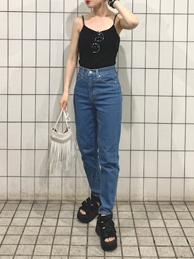 「SHAKA（シャカ）のアイテム」を使った、Creamさん（レディース・158cm）の夏コーディネート