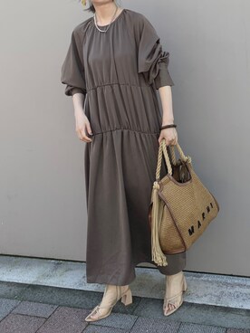 「BOEMY（ボエミー）のアイテム」を使った、Creamさん（レディース・158cm）の夏コーディネート