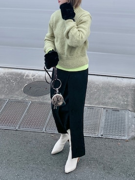 「UNITED ARROWS（ユナイテッドアローズ）のアイテム（手袋）」を使った、Creamさん（レディース・158cm）の冬コーディネート