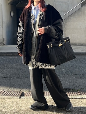 「MIZUNO（ミズノ　）のアイテム」を使った、Creamさん（レディース・158cm）の冬コーディネート