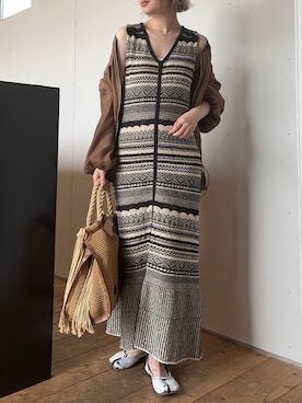 「crie conforto（クリーコンフォルト）のアイテム（ジャケット/アウター）」を使った、Creamさん（レディース・158cm）の夏コーディネート