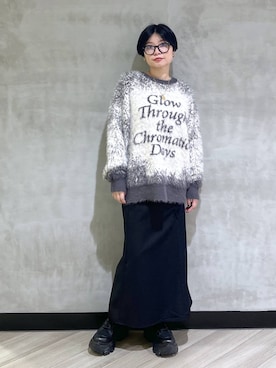 「PAGEBOY（ページボーイ）のレースアップアソートナロースカート（スカート）」を使った、ミラさん（レディース・162cm）の秋コーディネート