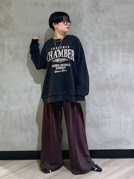 「アイテム（スウェット）」を使った、ミラさん（レディース・162cm・30代）の夏コーディネート