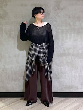 「アイテム（タンクトップ）」を使った、ミラさん（レディース・162cm・30代）の夏コーディネート