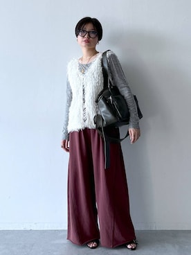 「アイテム（バッグ）」を使った、ミラさん（レディース・162cm・30代）の夏コーディネート