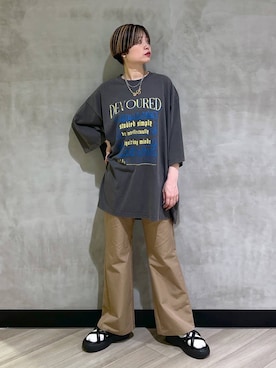 「PAGEBOY（ページボーイ）のアイテム（サンダル）」を使った、ミラさん（レディース・162cm）の春コーディネート
