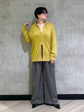 「アイテム（パーカー）」を使った、ミラさん（レディース・162cm・30代）の夏コーディネート