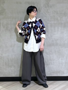 「アイテム（スラックス）」を使った、ミラさん（レディース・162cm・30代）の秋コーディネート