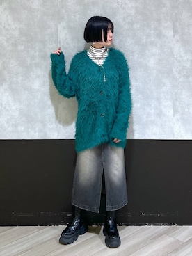 「PBLIM（ページボーイリム）のアイテム（スカート）」を使った、ミラさん（レディース・162cm）の秋コーディネート