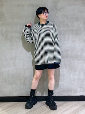 「BARNYARDSTORM（バンヤードストーム）のアイテム」を使った、ミラさん（レディース・162cm）の夏コーディネート