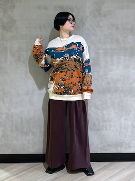 「アイテム（スウェットパンツ）」を使った、ミラさん（レディース・162cm・30代）の秋コーディネート