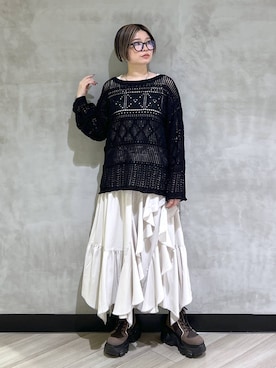 「BARNYARDSTORM（バンヤードストーム）のアイテム」を使った、ミラさん（レディース・162cm）の春コーディネート