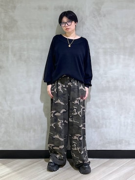 「アイテム（スウェットパンツ）」を使った、ミラさん（レディース・162cm・30代）の秋コーディネート